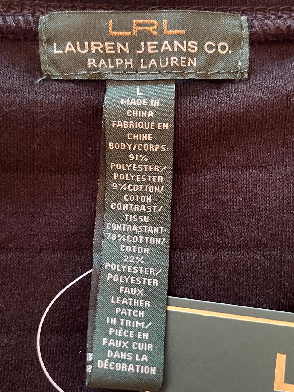 NWT LRL Lauren Jeans Co. Ralph Lauren Sweatshirt - Picture 7 of 8